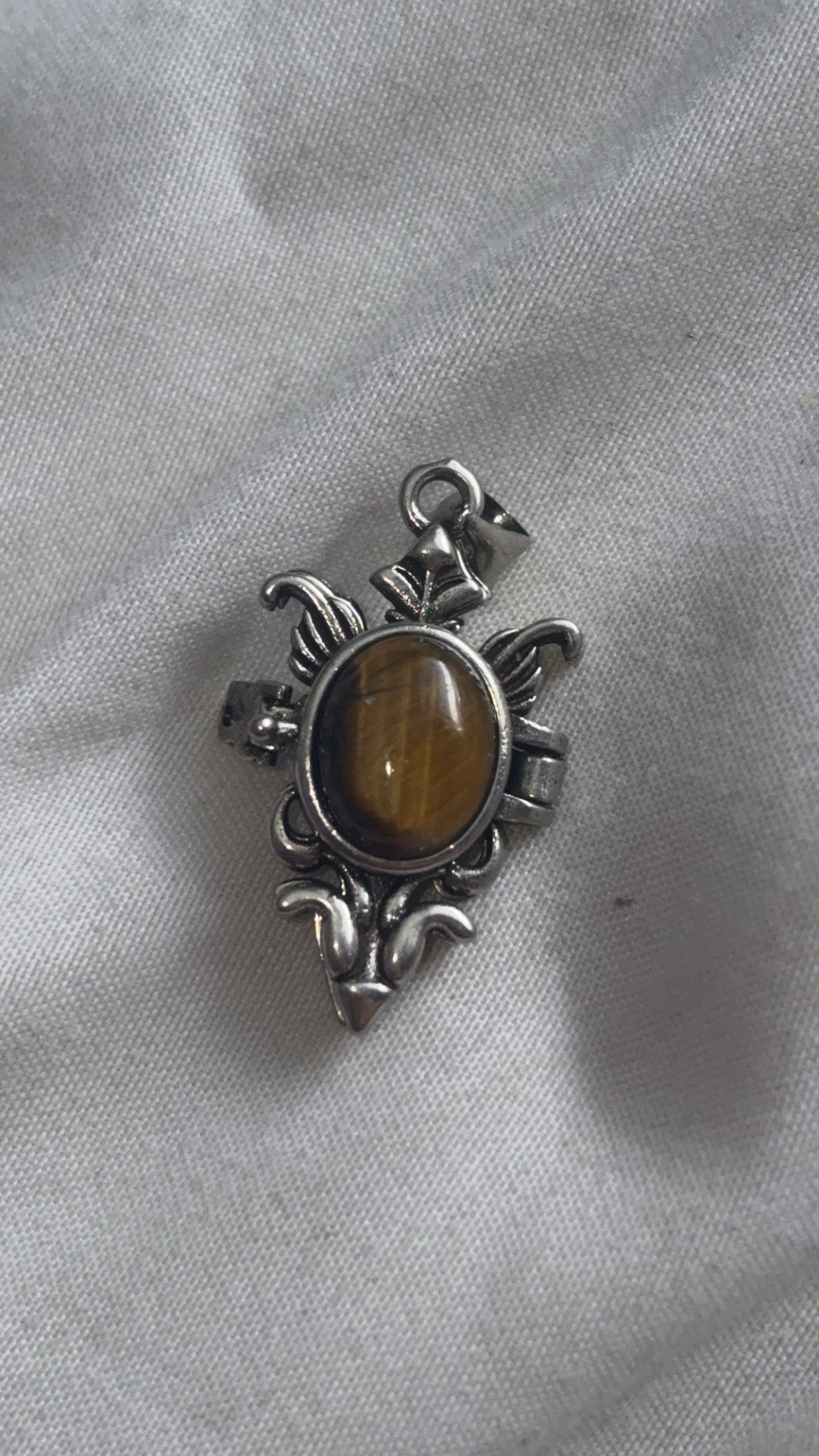 Tigers Eye Locket Pendant