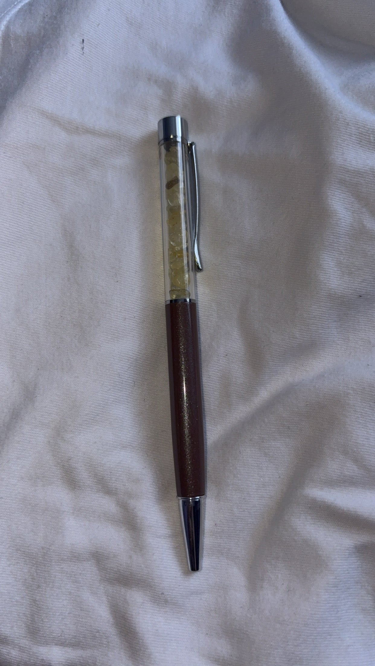 Crystal Chip Pens • Brown