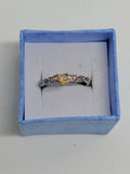 Citrine Heart Ring