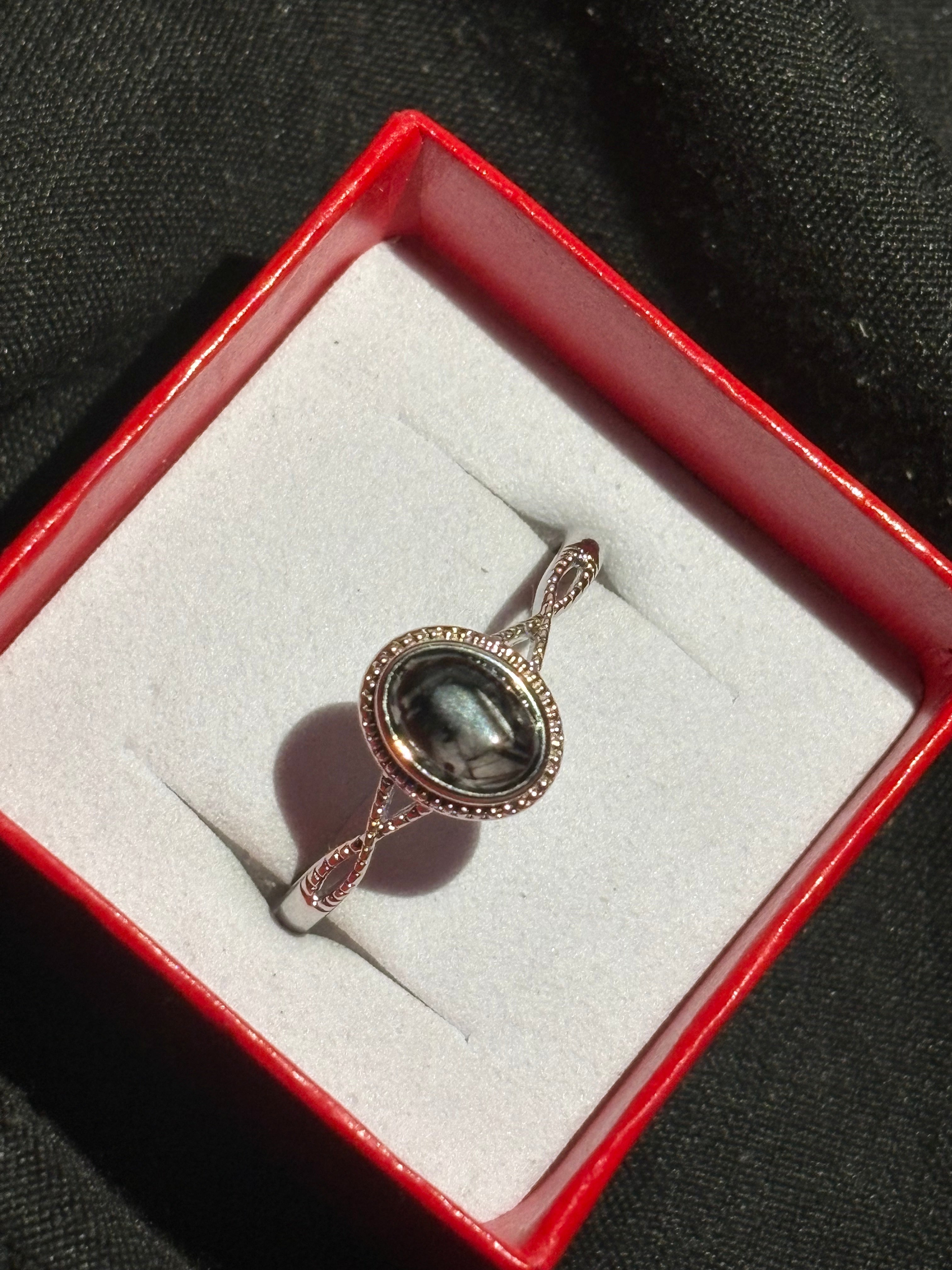 Black Rutilated Quartz Ring