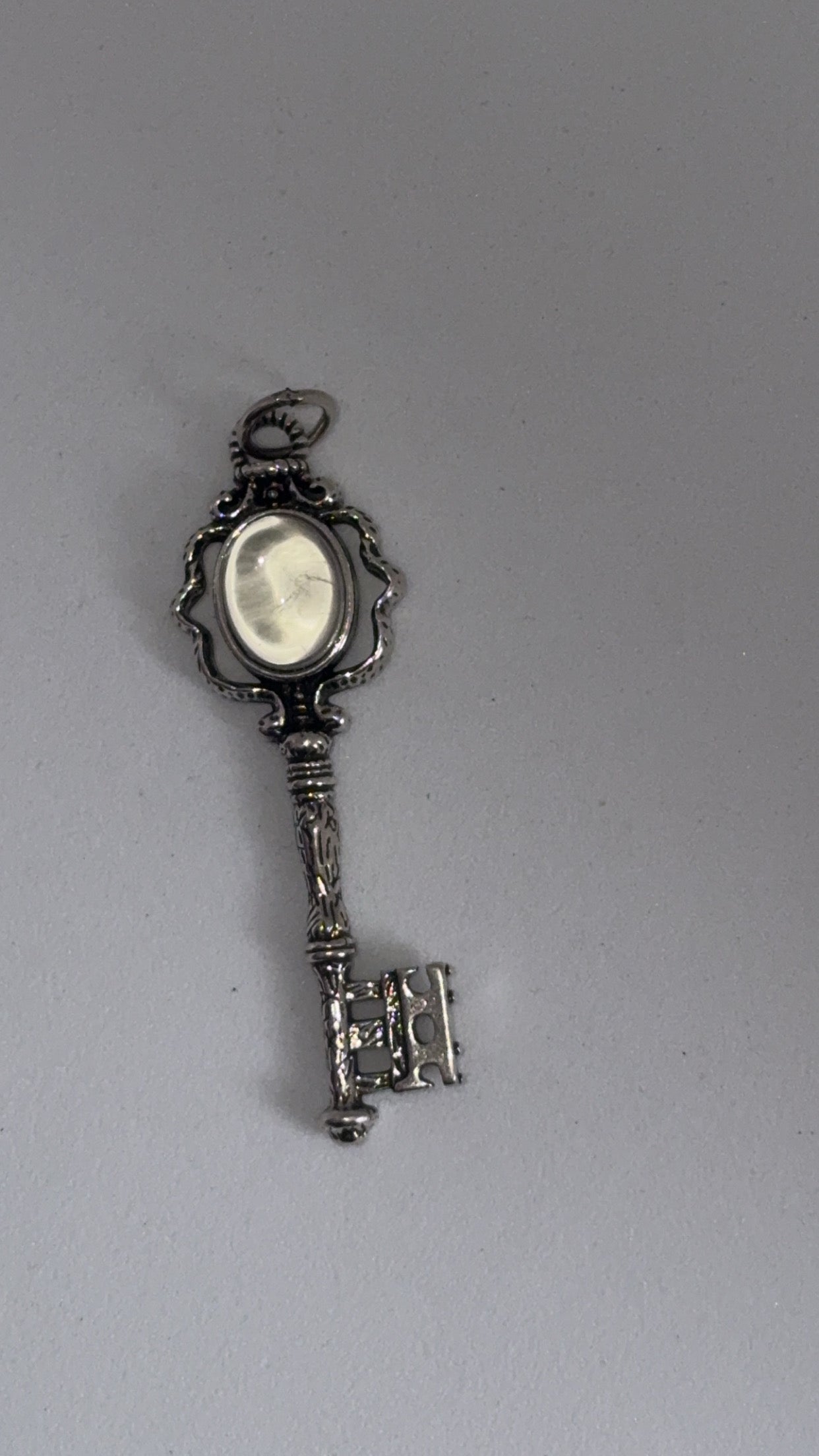 Clear Quartz Key Pendant