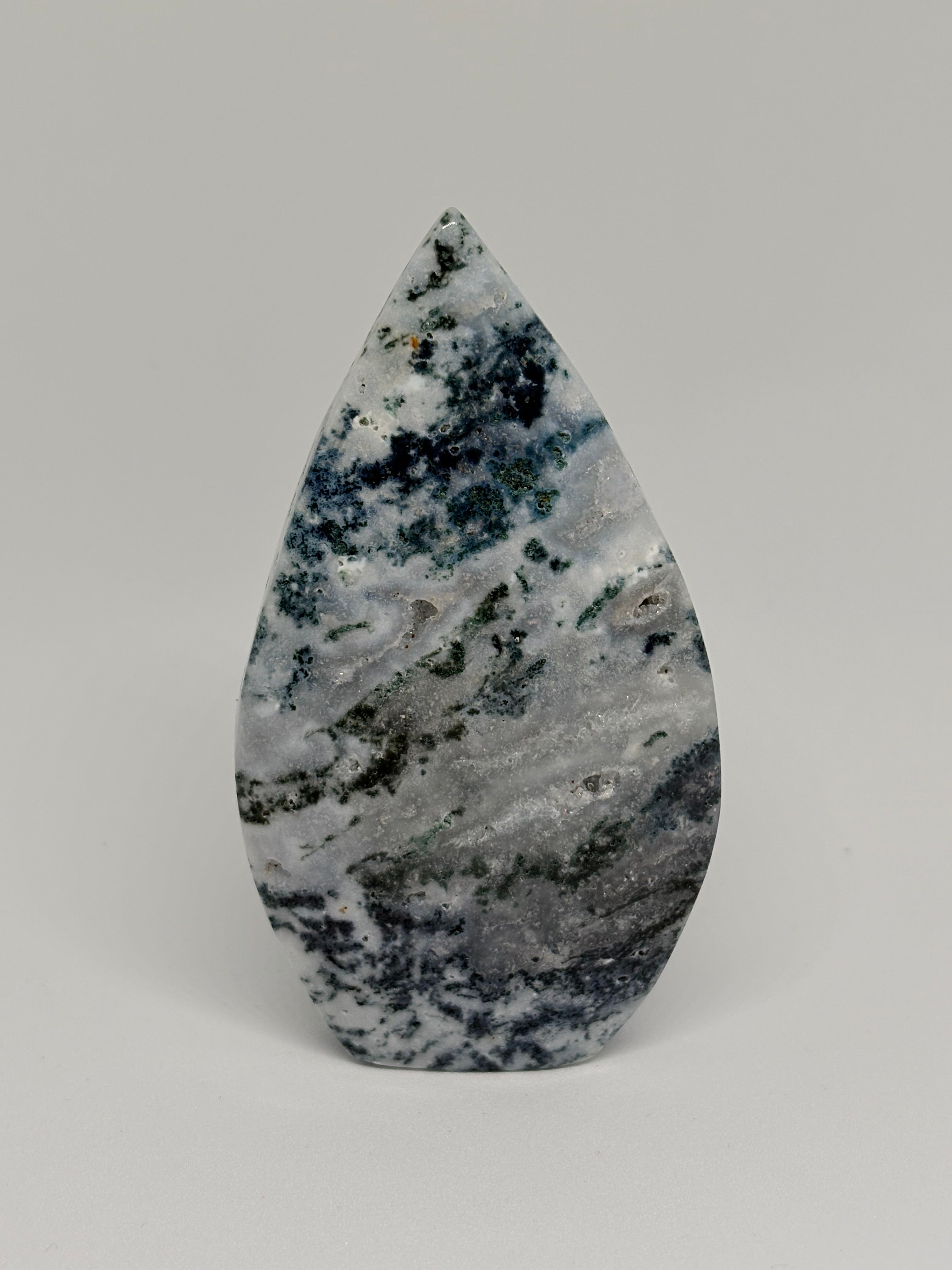 Moss Agate Teardrop