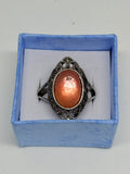 Orange Mica Ring