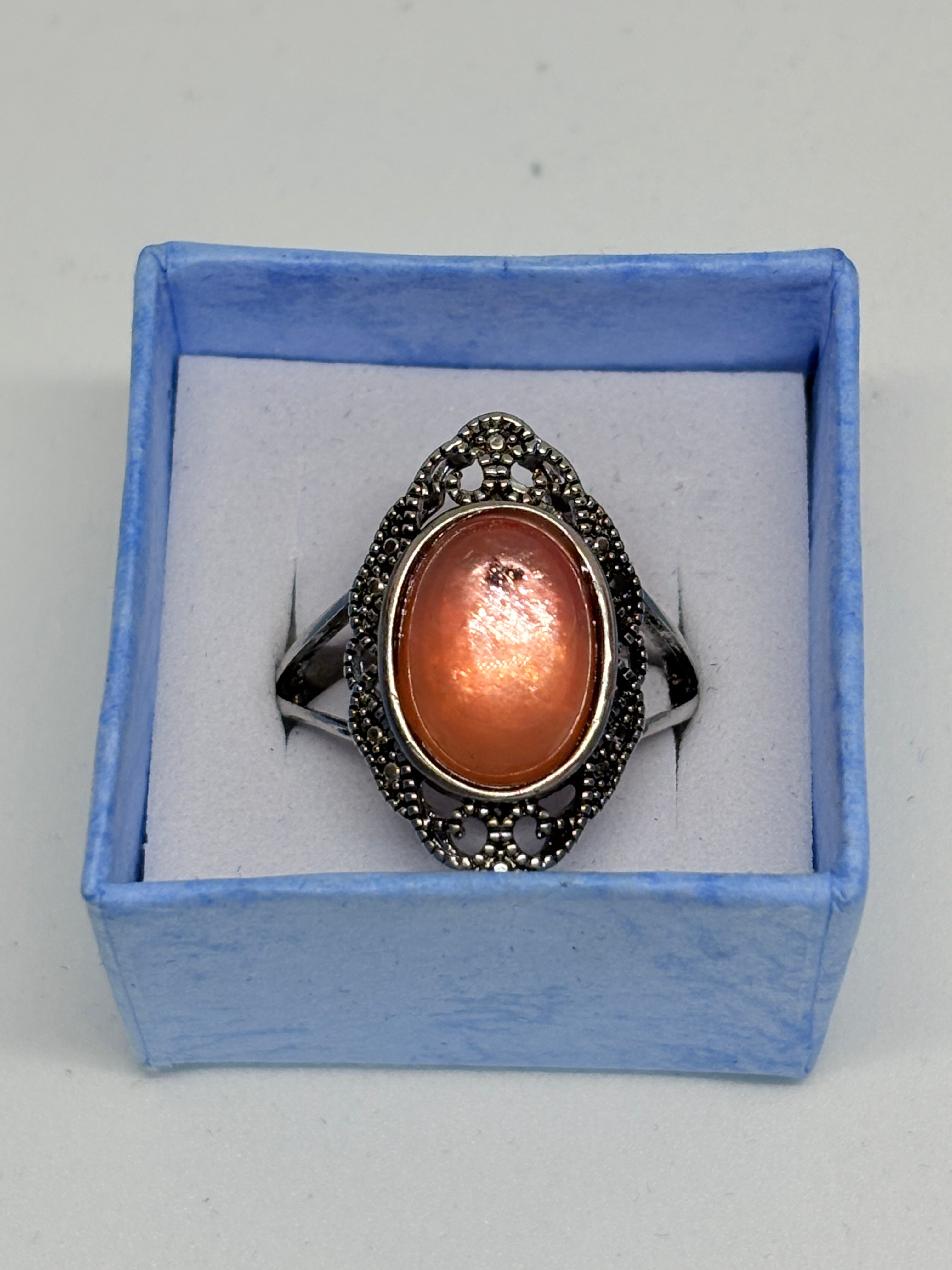 Orange Mica Ring