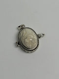 Crazy Lace Agate Locket Pendant