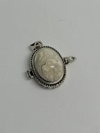 Crazy Lace Agate Locket Pendant