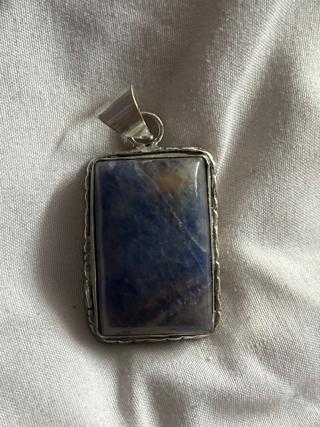 Lapis Lazuli 925 Plated Pendant