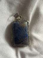 Lapis Lazuli 925 Plated Pendant