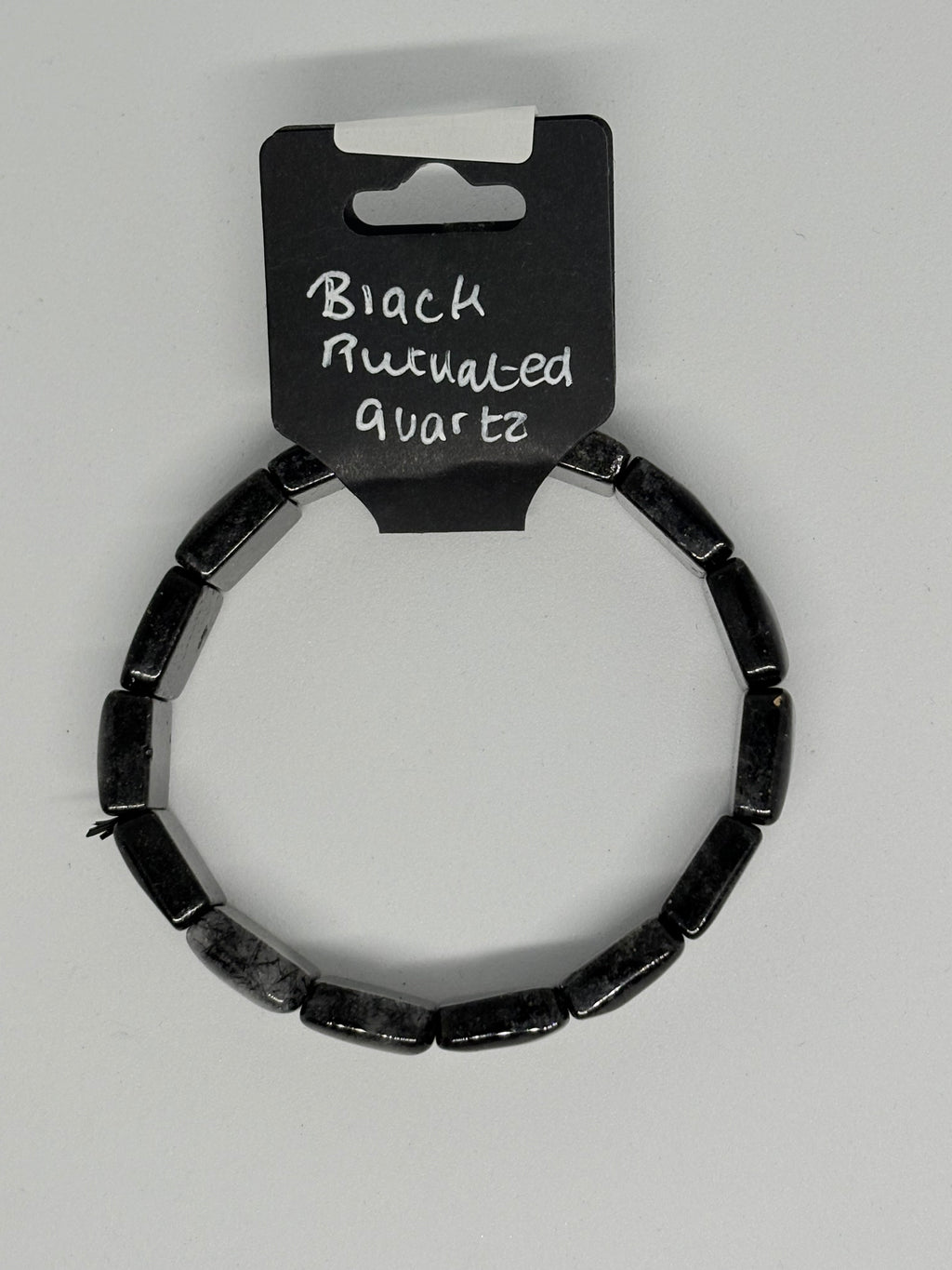 Black Rutilated Quartz Soft Bangle