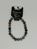 Faceted Moss Agate Bracelet