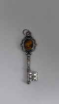 Tigers Eye Key Pendant