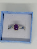 Amethyst Simple Ring