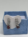 S925 Garnet Earrings