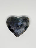 Moss Agate Crystal Heart