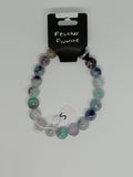 Feather Fluorite Bracelet