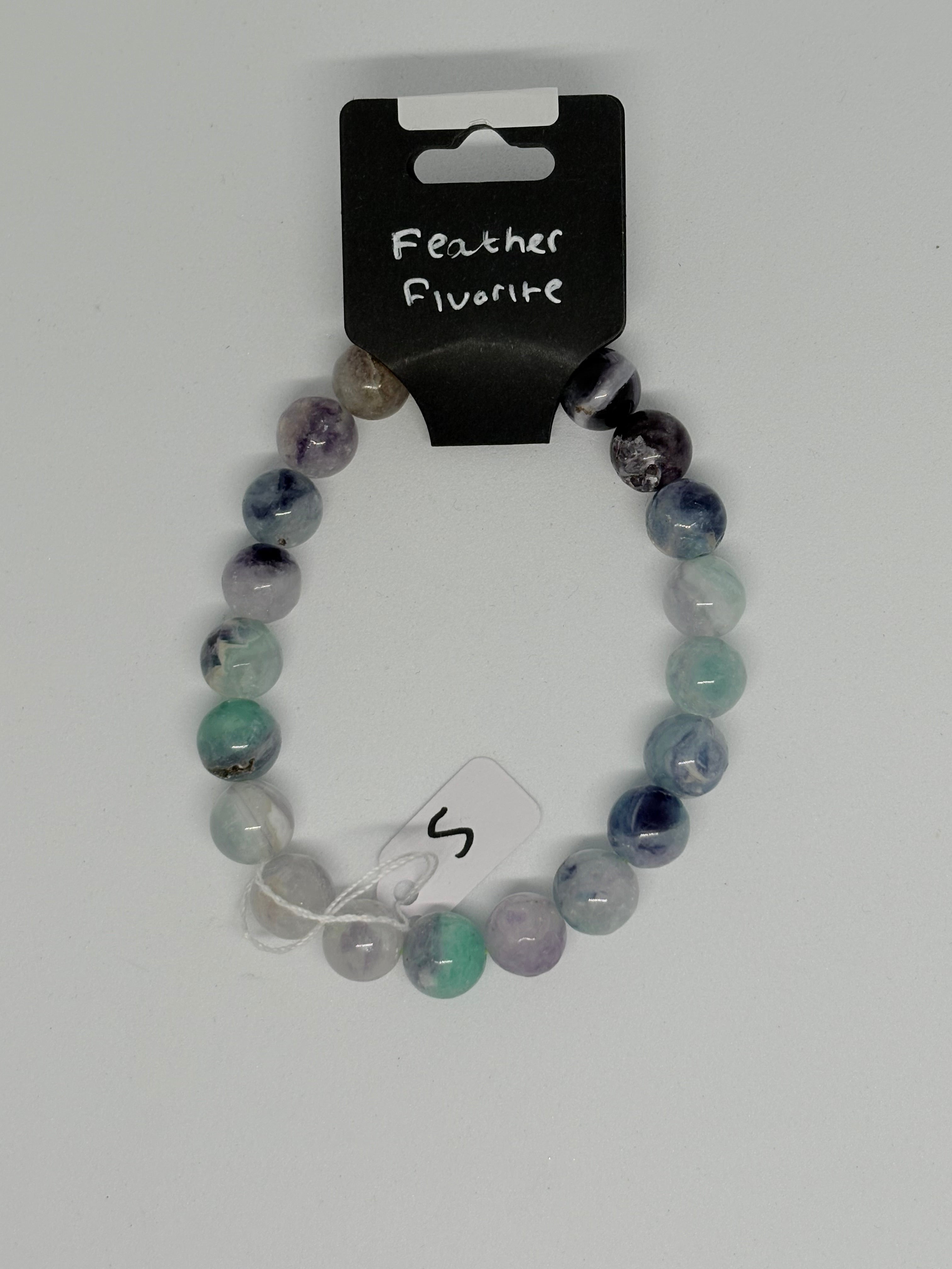 Feather Fluorite Bracelet