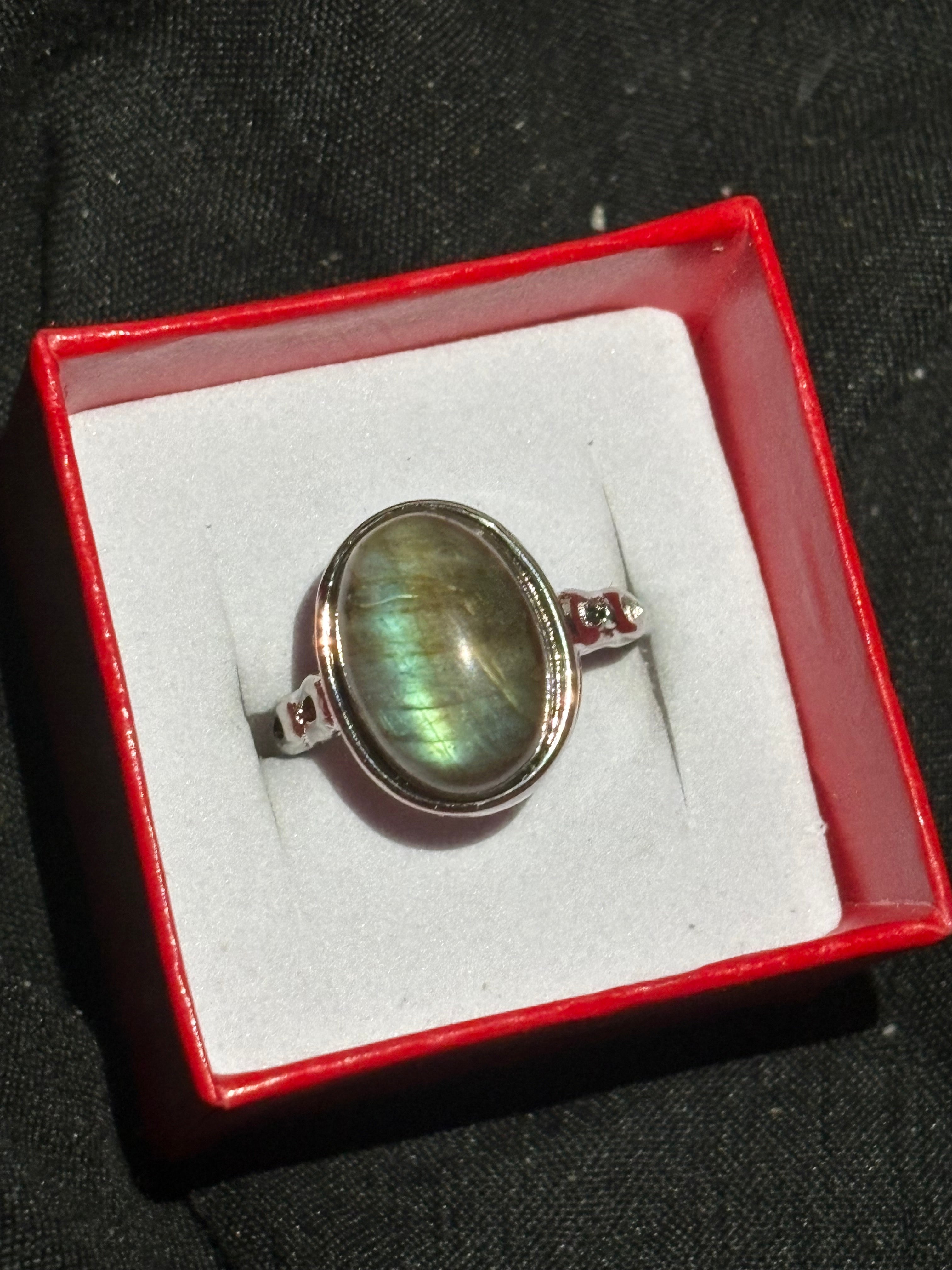 Labradorite Flashy Ring