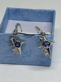 S925 Tanzanite Star Earrings