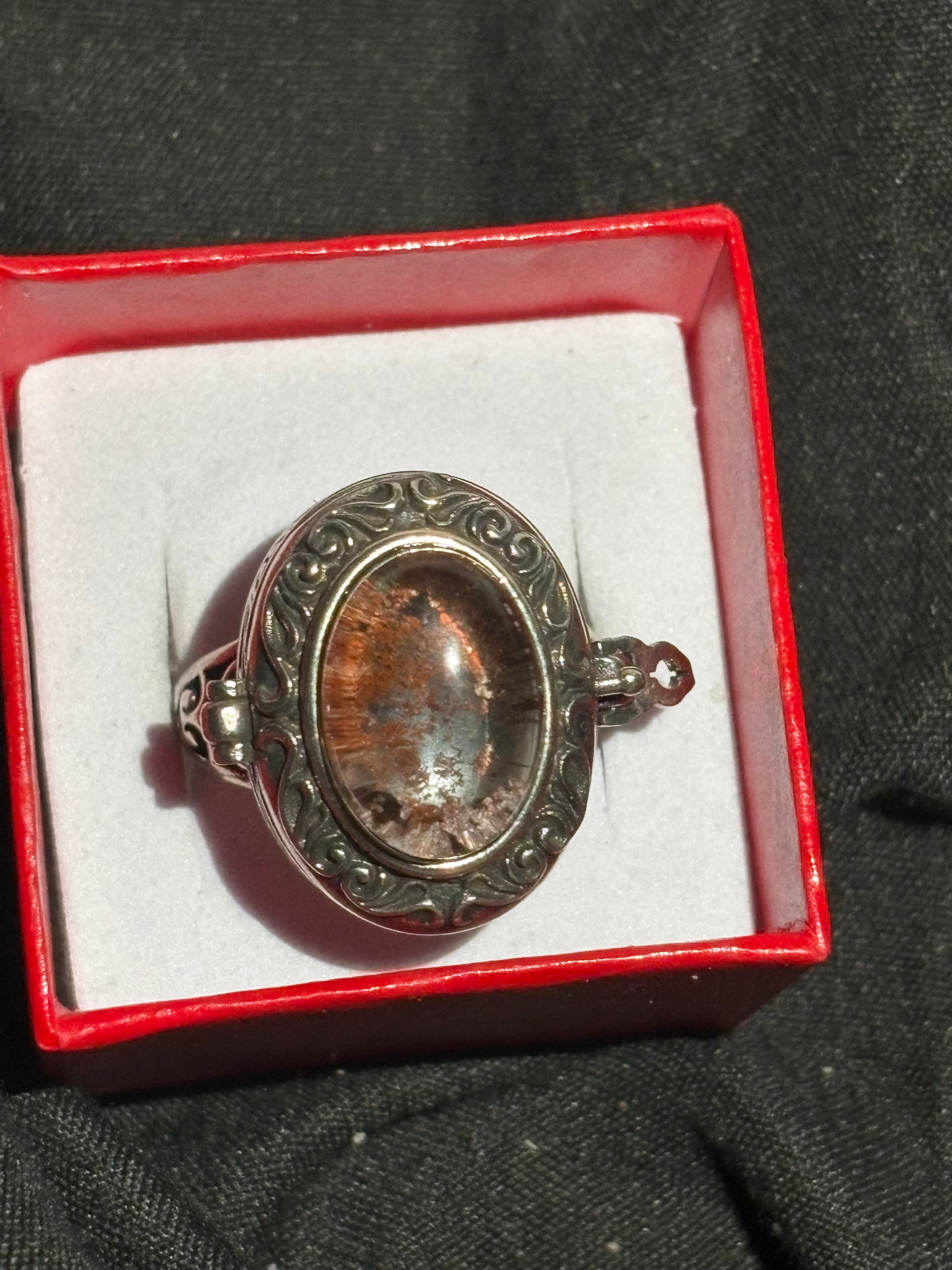 Garden Quartz Locket Ring