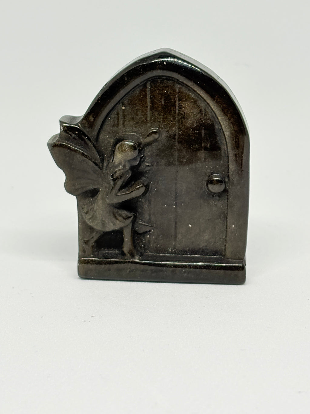 Gold Sheen Obsidian Fairy Door