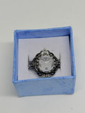 Clear Quartz Butterfly Ring