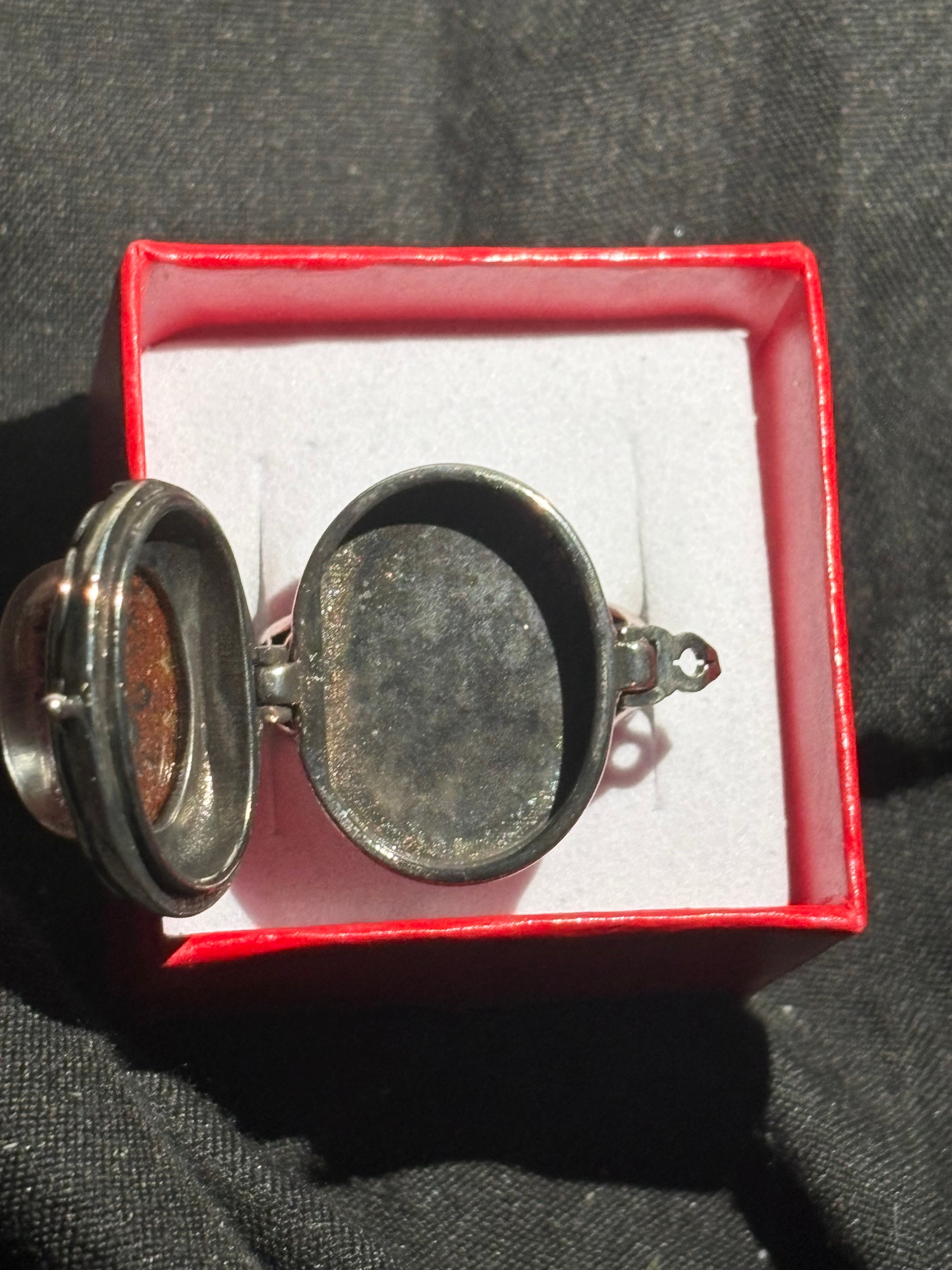 Garden Quartz Locket Ring