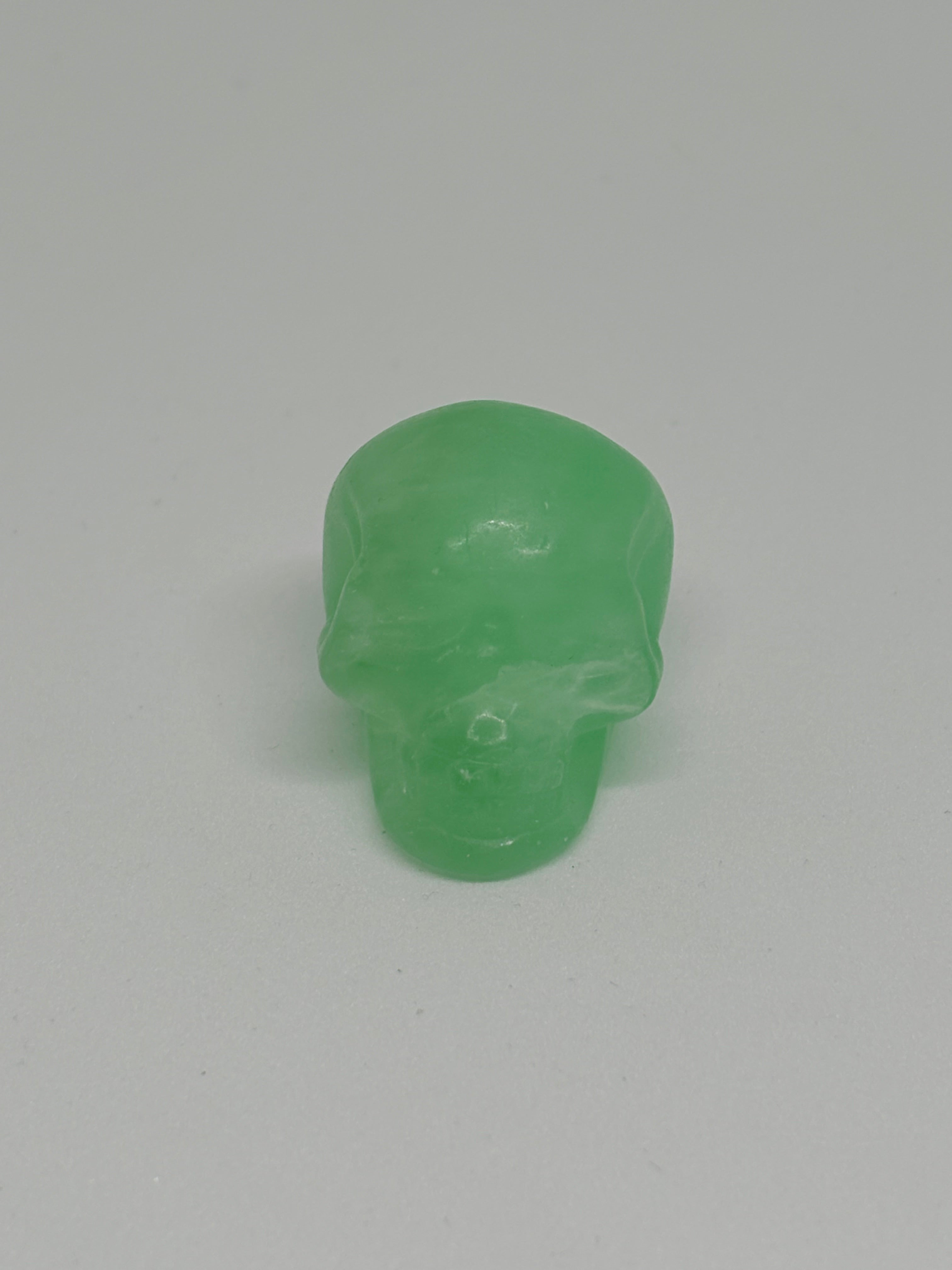 Green Fluorite Mini Skull