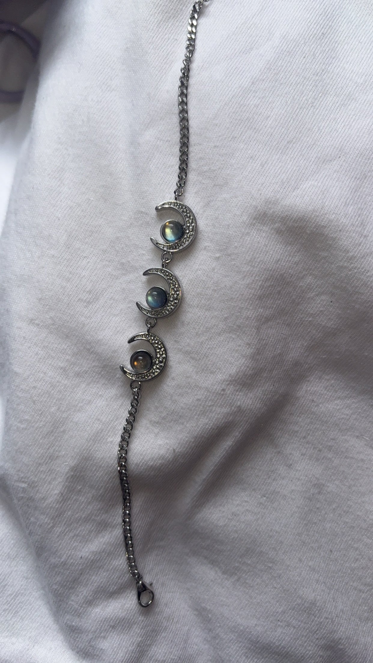 Labradorite 3 Moon Bracelet