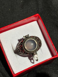 Rose Quartz Mini Locket Ring