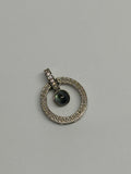 Labradorite Circle Pendant