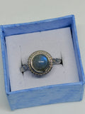 Labradorite Circle Ring