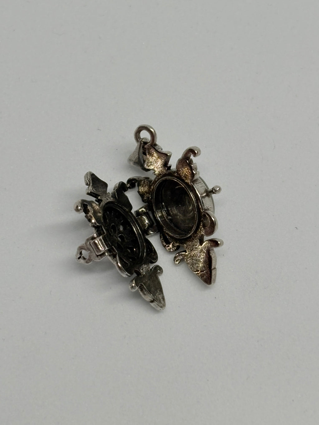 Silver Sheen Obsidian Locket Pendant