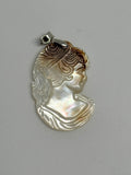 Shell Lady Cameo Pendant