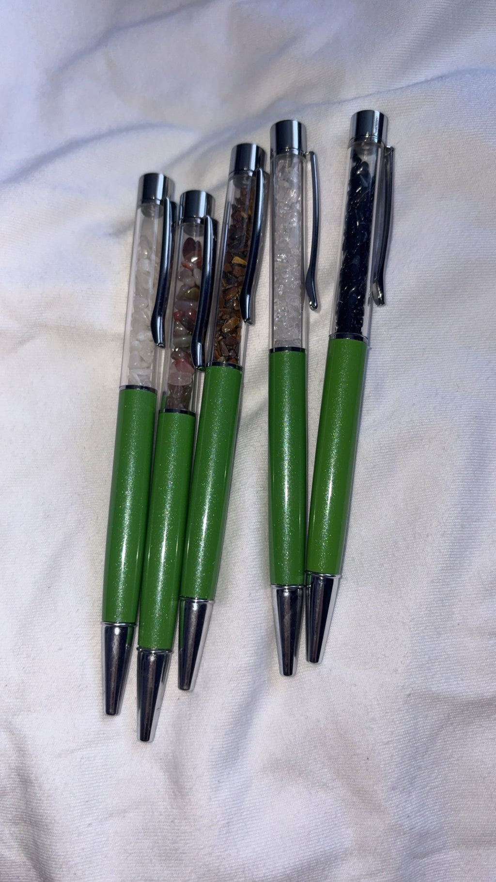 Crystal Chip Pens • Green
