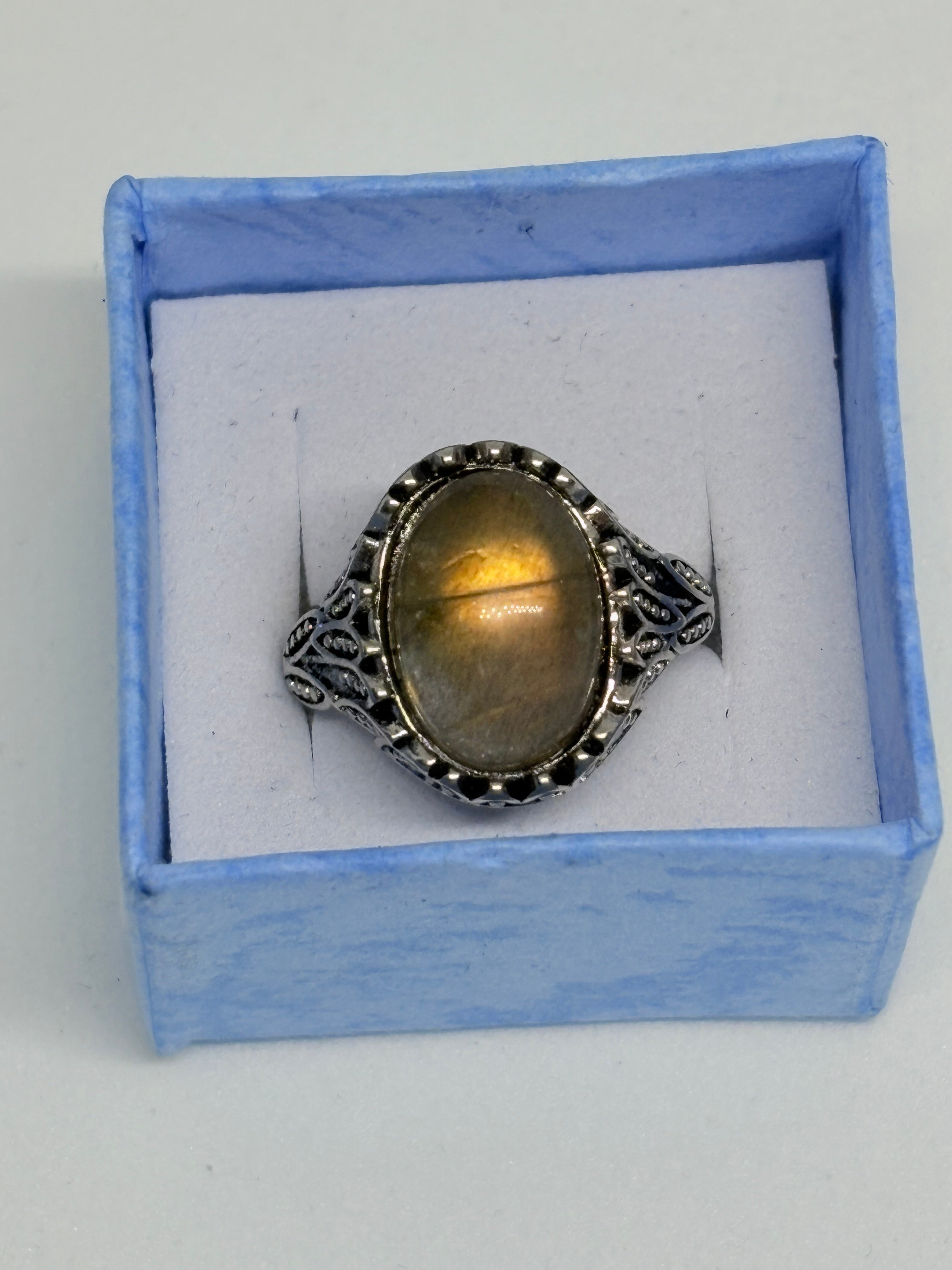 Labradorite Unique Ring