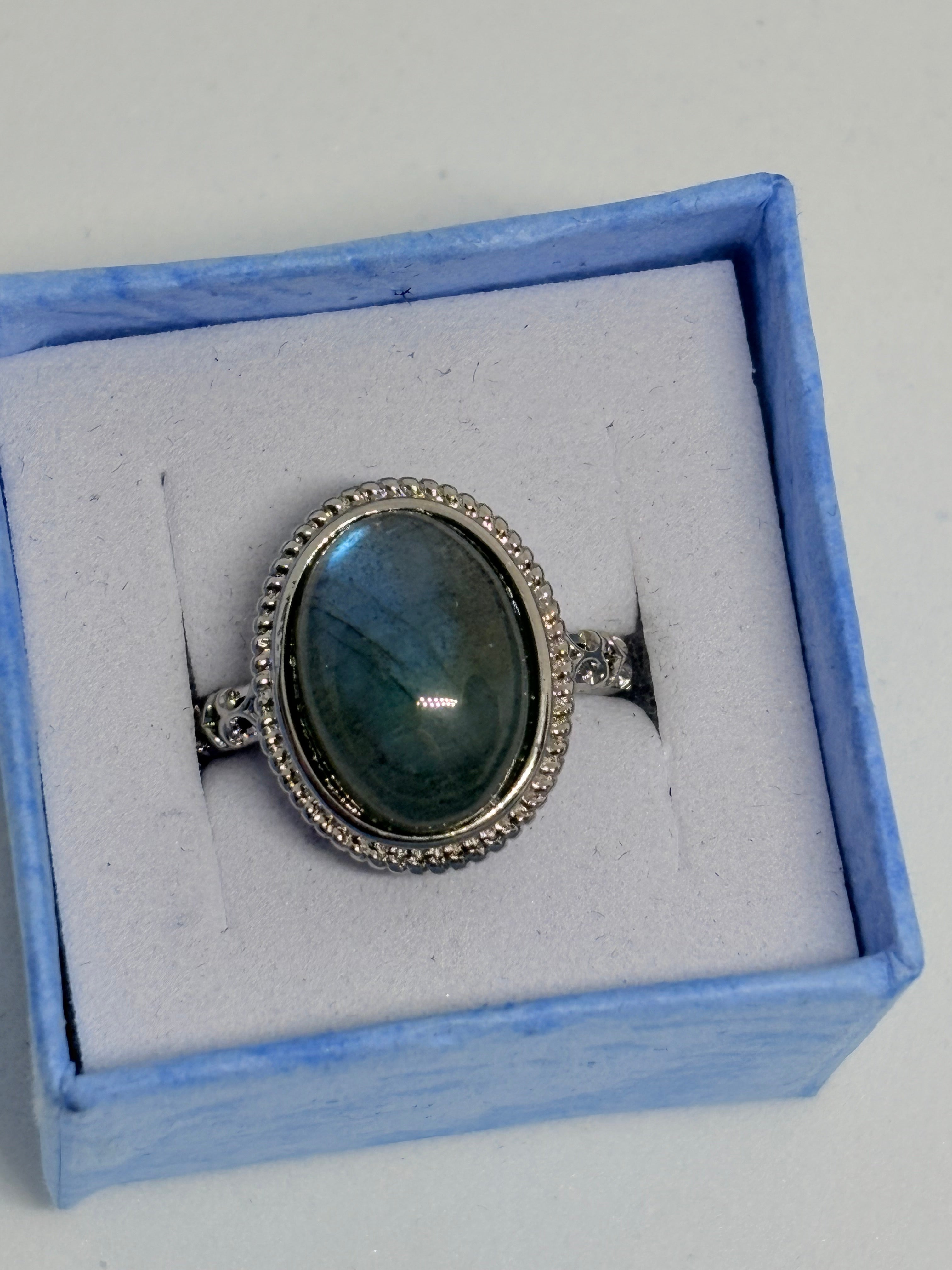 Labradorite Flashy Ring