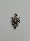 Silver Sheen Obsidian Locket Pendant