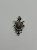 Silver Sheen Obsidian Locket Pendant