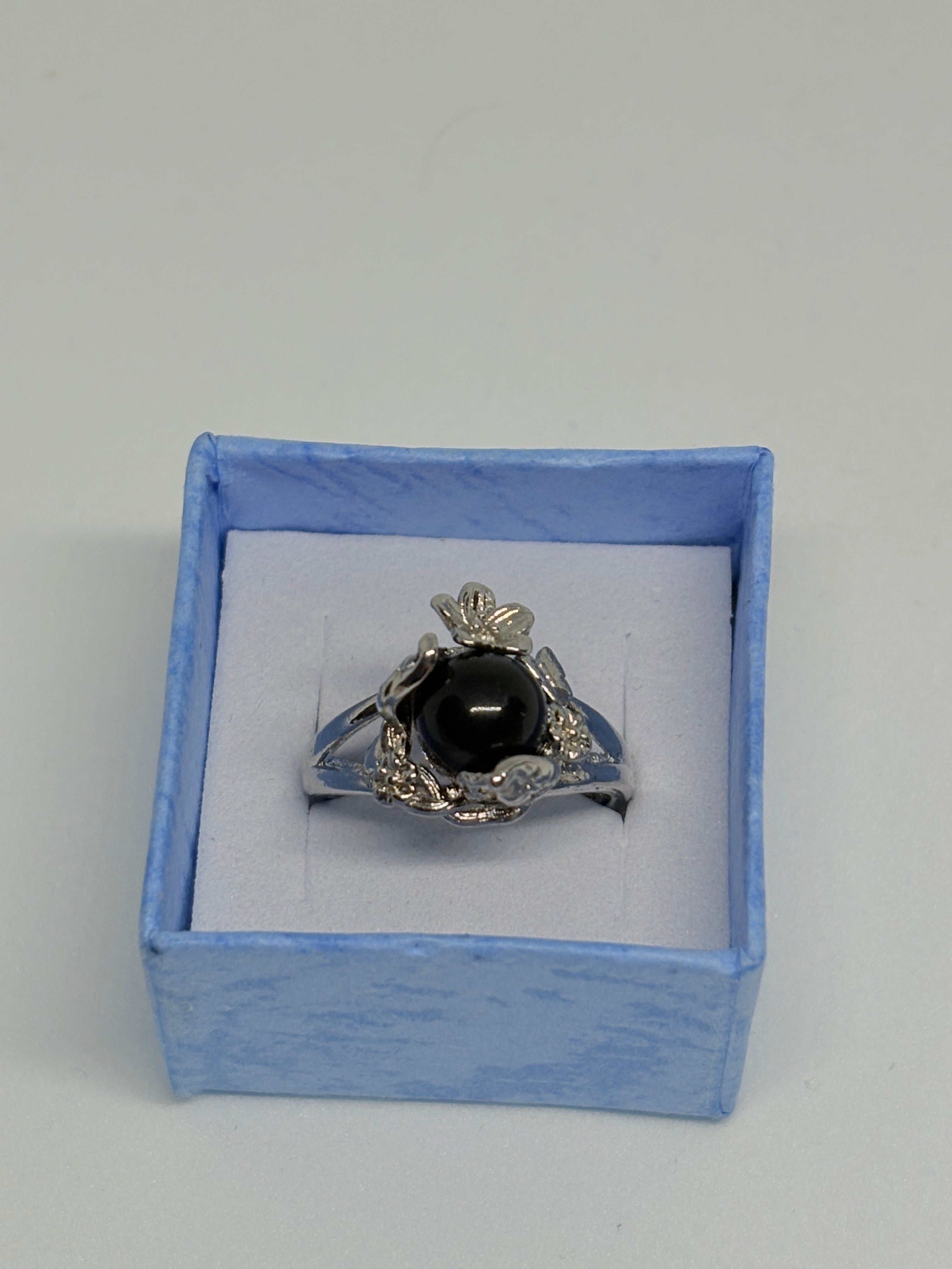 Black Obsidian Ring