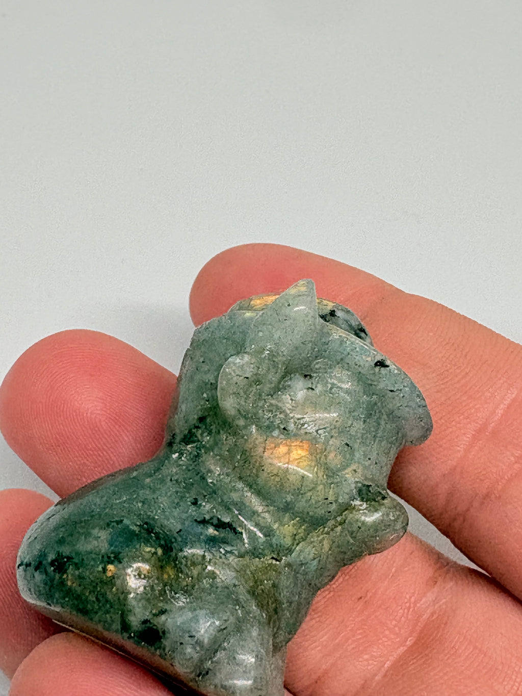 Mini Labradorite Highland Cow