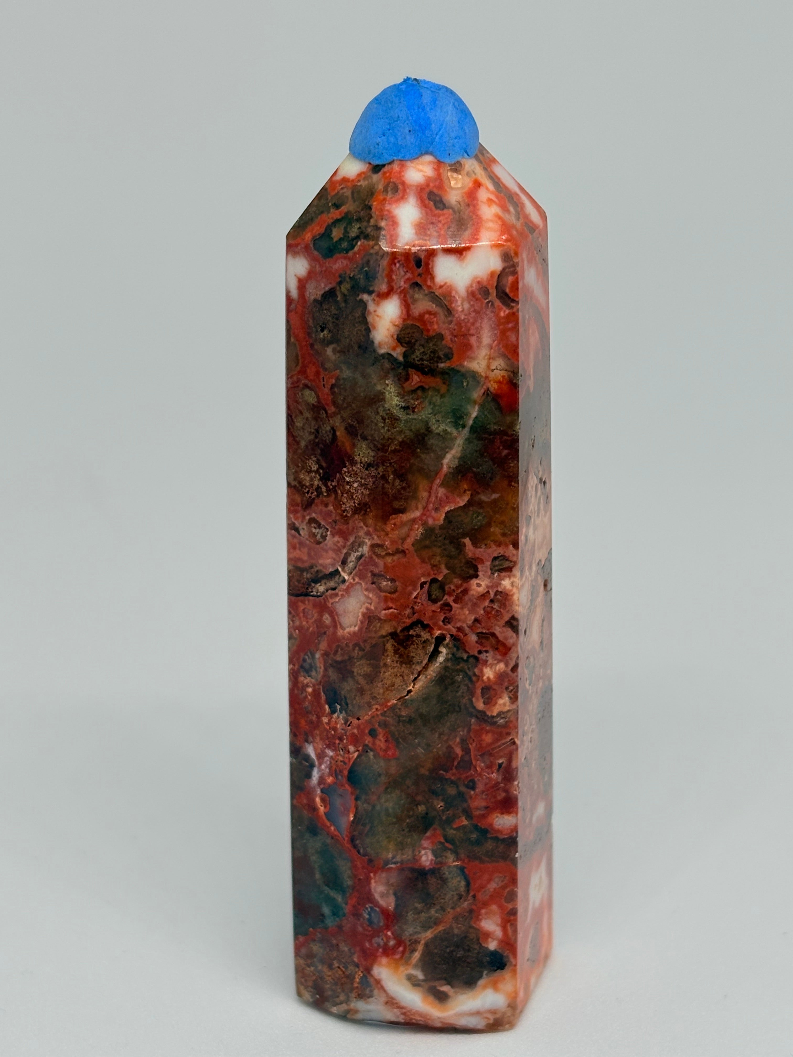 Red Agate Crystal Tower