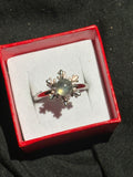 Labradorite Snowflake Spinner Ring