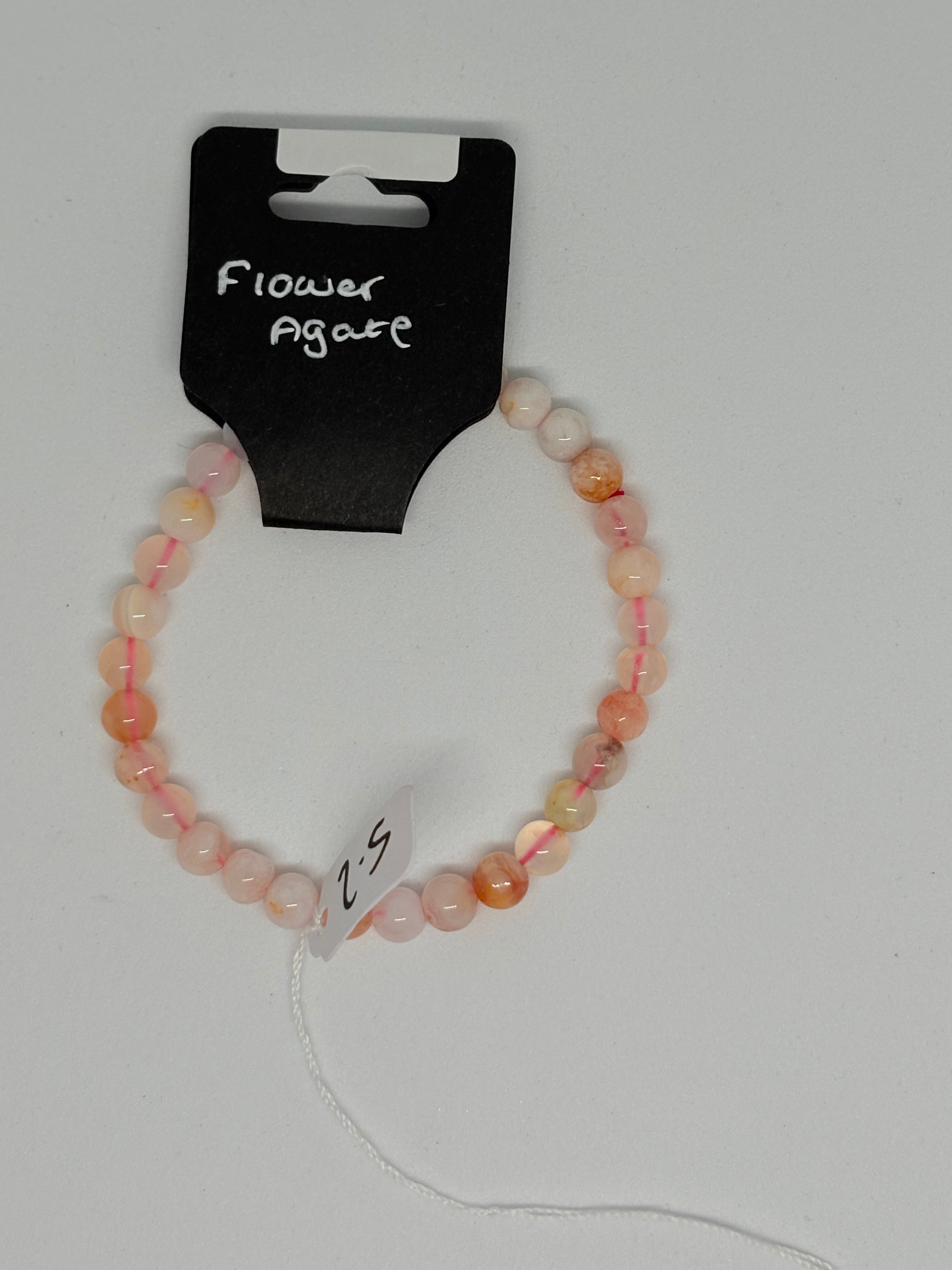 Flower Agate Bracelet