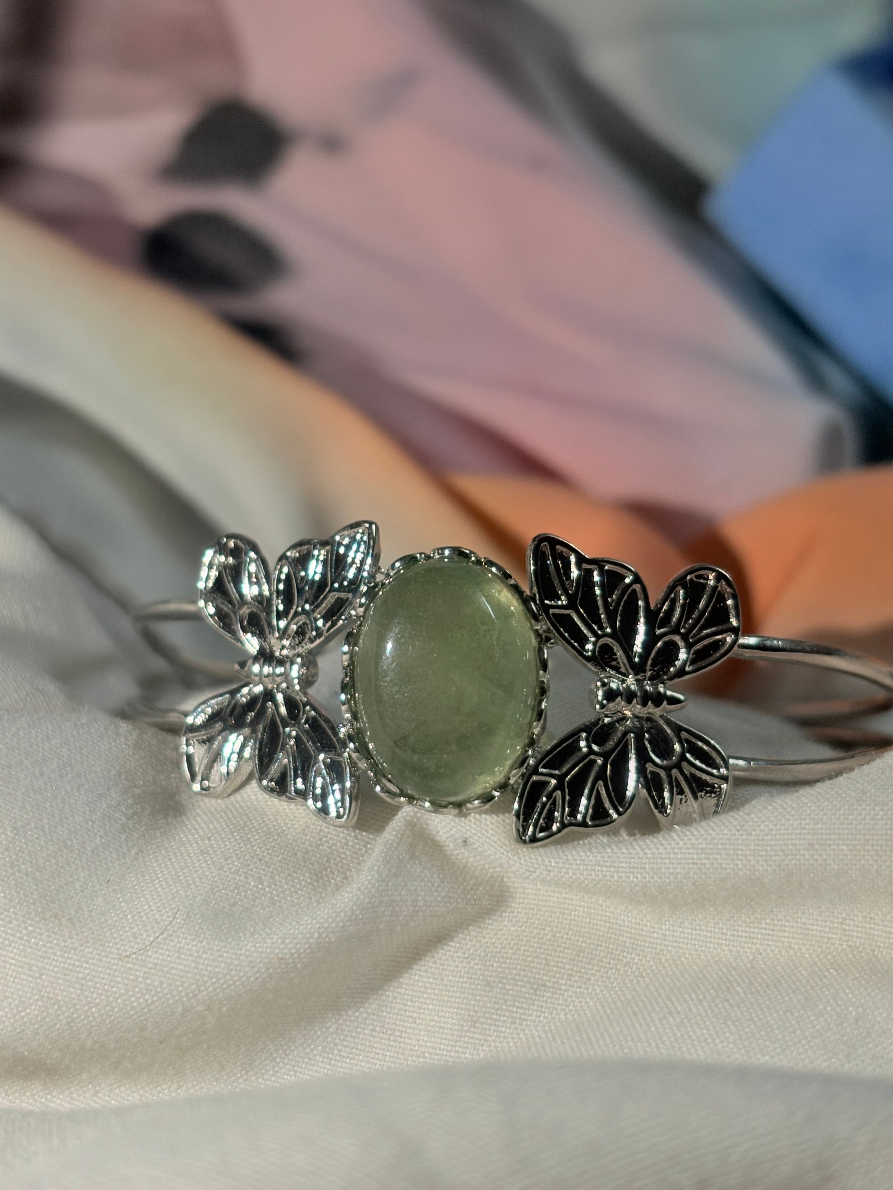 Green Fluorite Bangle
