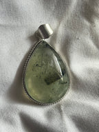 Prehnite 925 Plated Pendant