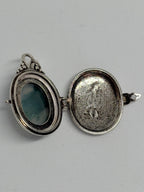 Moss Agate Locket Pendant