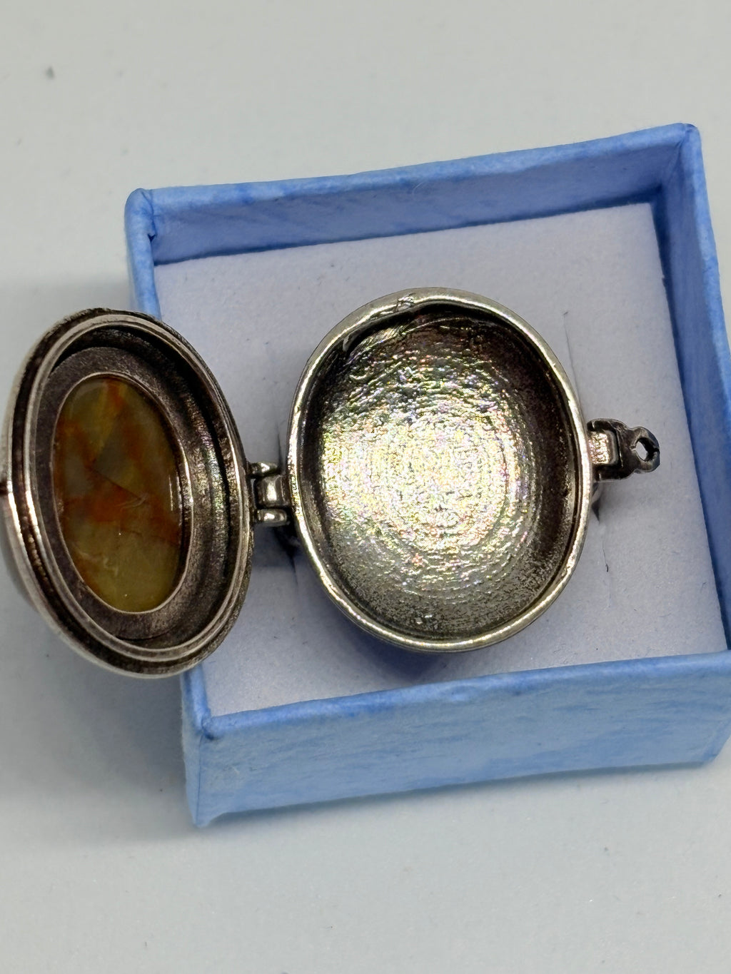 Pietersite Locket Ring