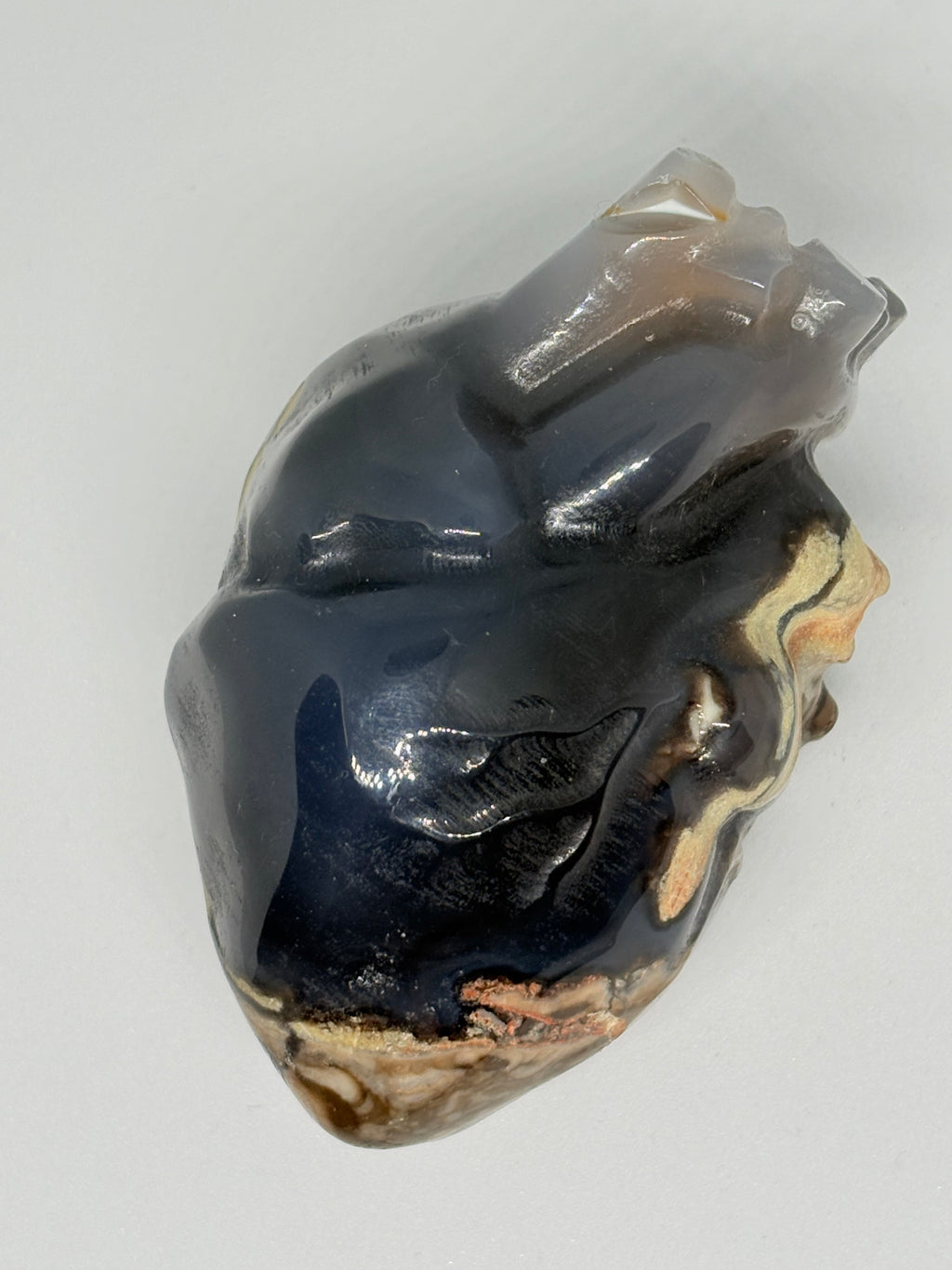 Volcano Agate Heart