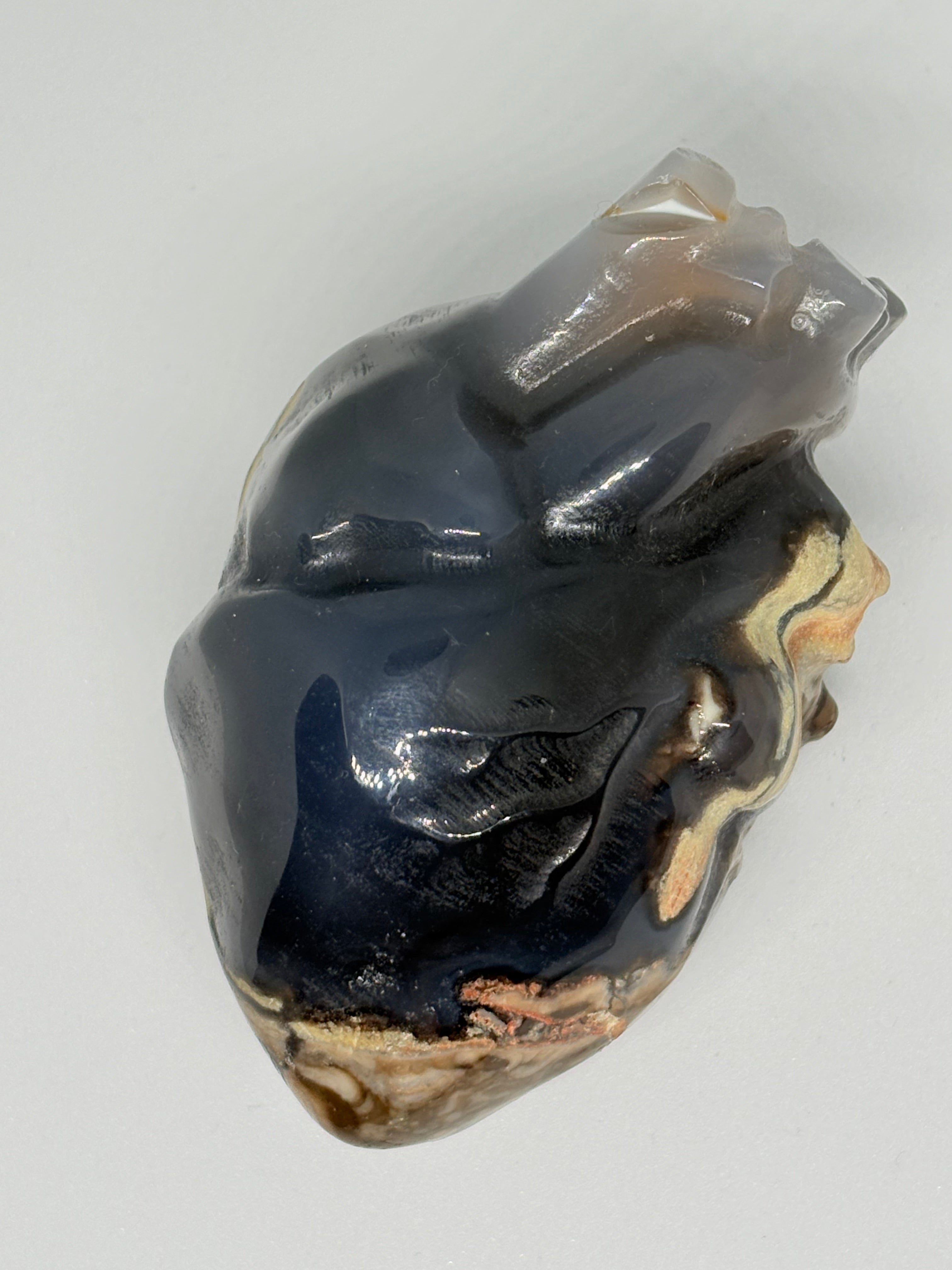 Volcano Agate Heart