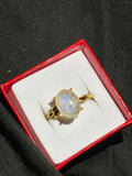 Gold Tone Moonstone Ring